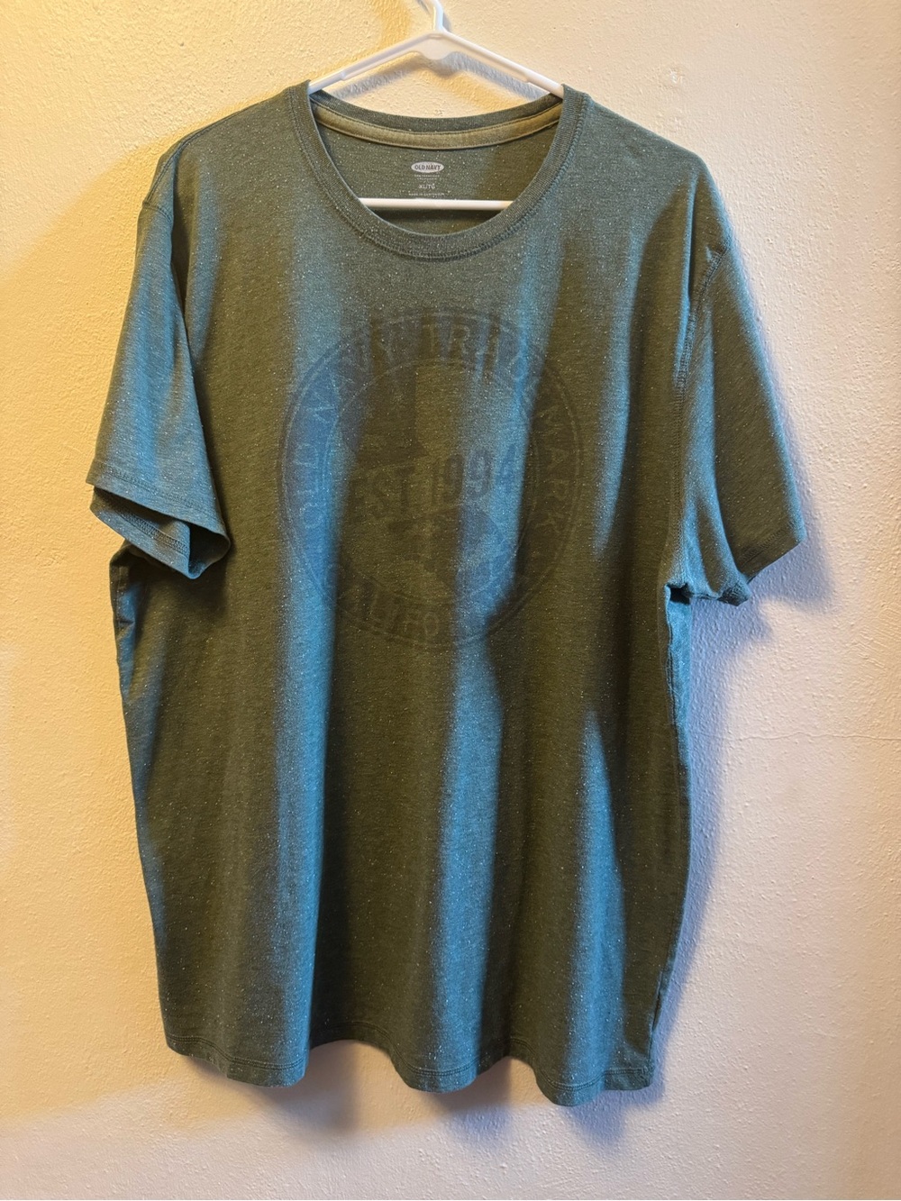 Old Navy Men’s Graphic Tee - Military Green Heather - XL - Gorpcore Utility